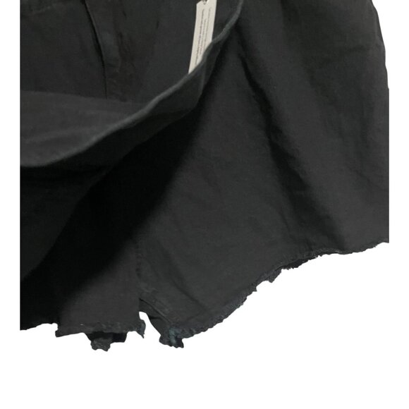 Black High-Rise Frayed Hem Denim Skort By Highway Jeans Size 24 Plus Size - Picture 2 of 7